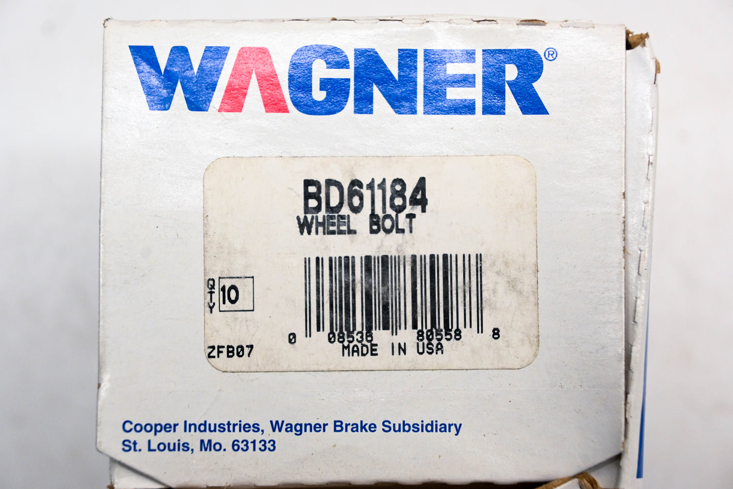 Wagner BD61184 Wheel Lug Studs Qty 10 NOS