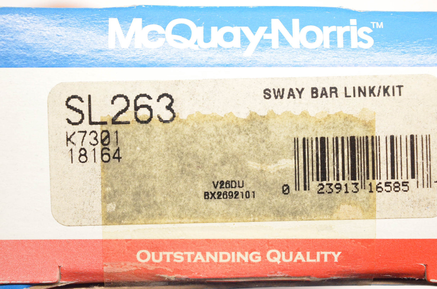 McQuay-Norris SL263, K7301, 18164 Sway Bar Link Kit NOS