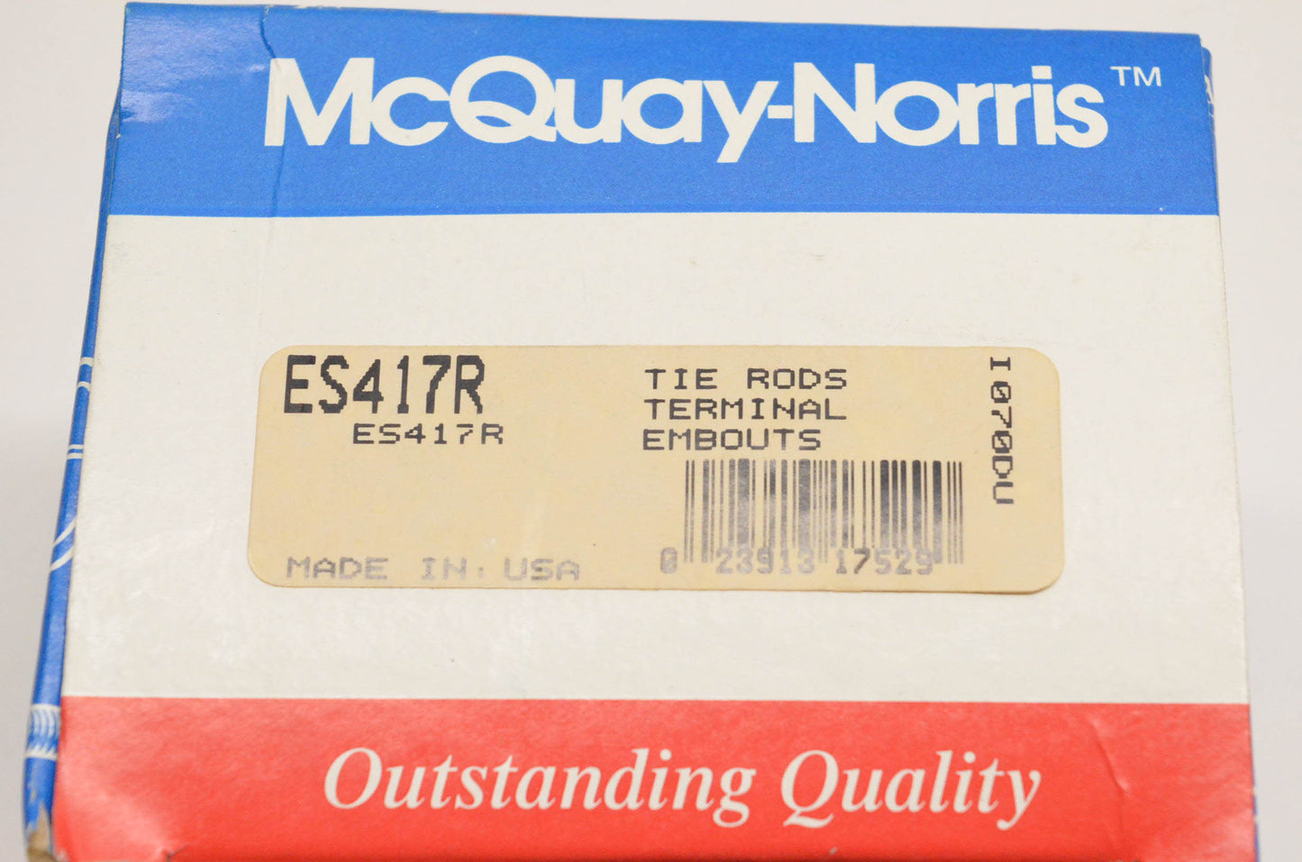 McQuay-Norris ES417R Tie Rod Terminal Kit NOS