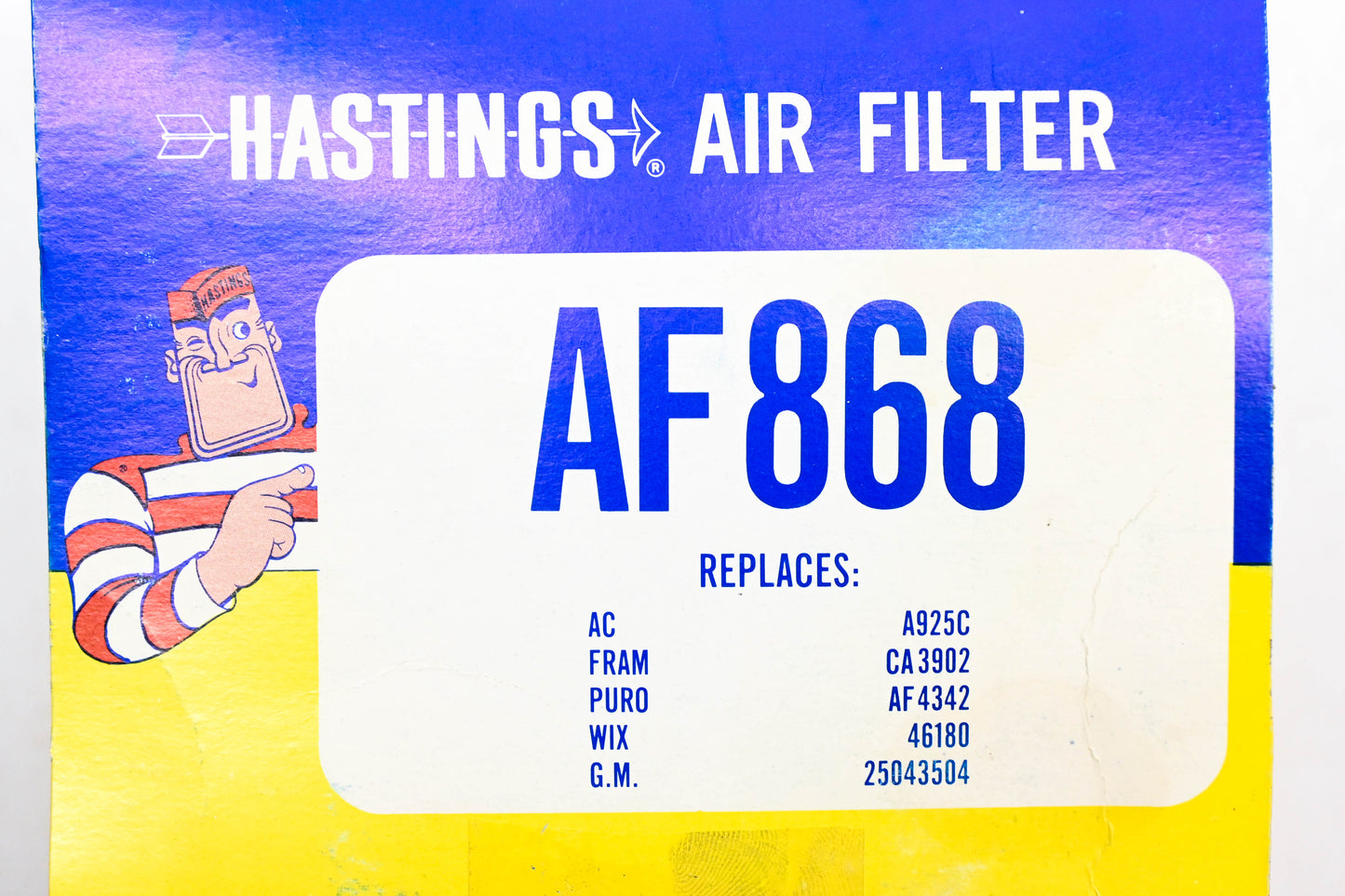 Hastings AF868 Air Filter NOS