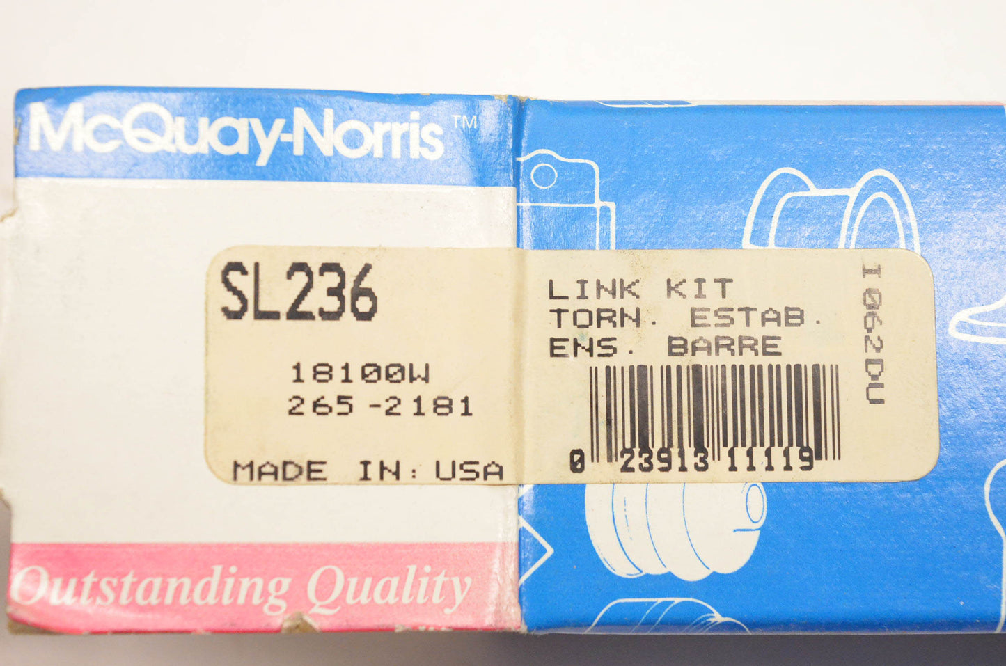 McQuay-Norris SL236, 18100W, 265-2181 Link Kit NOS