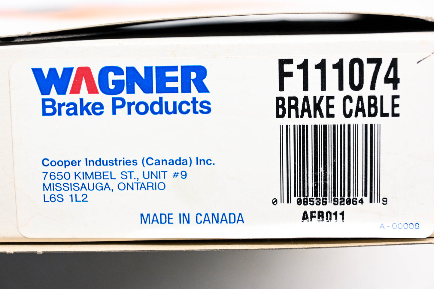 Wagner F111074 Brake Cable NOS
