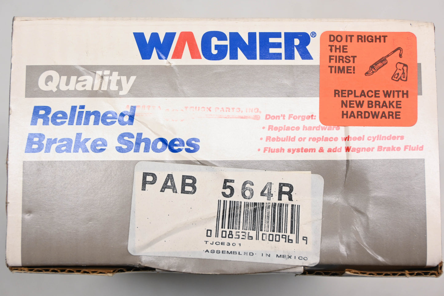 Wagner PAB564R Relined Brake Shoe Kit NOS