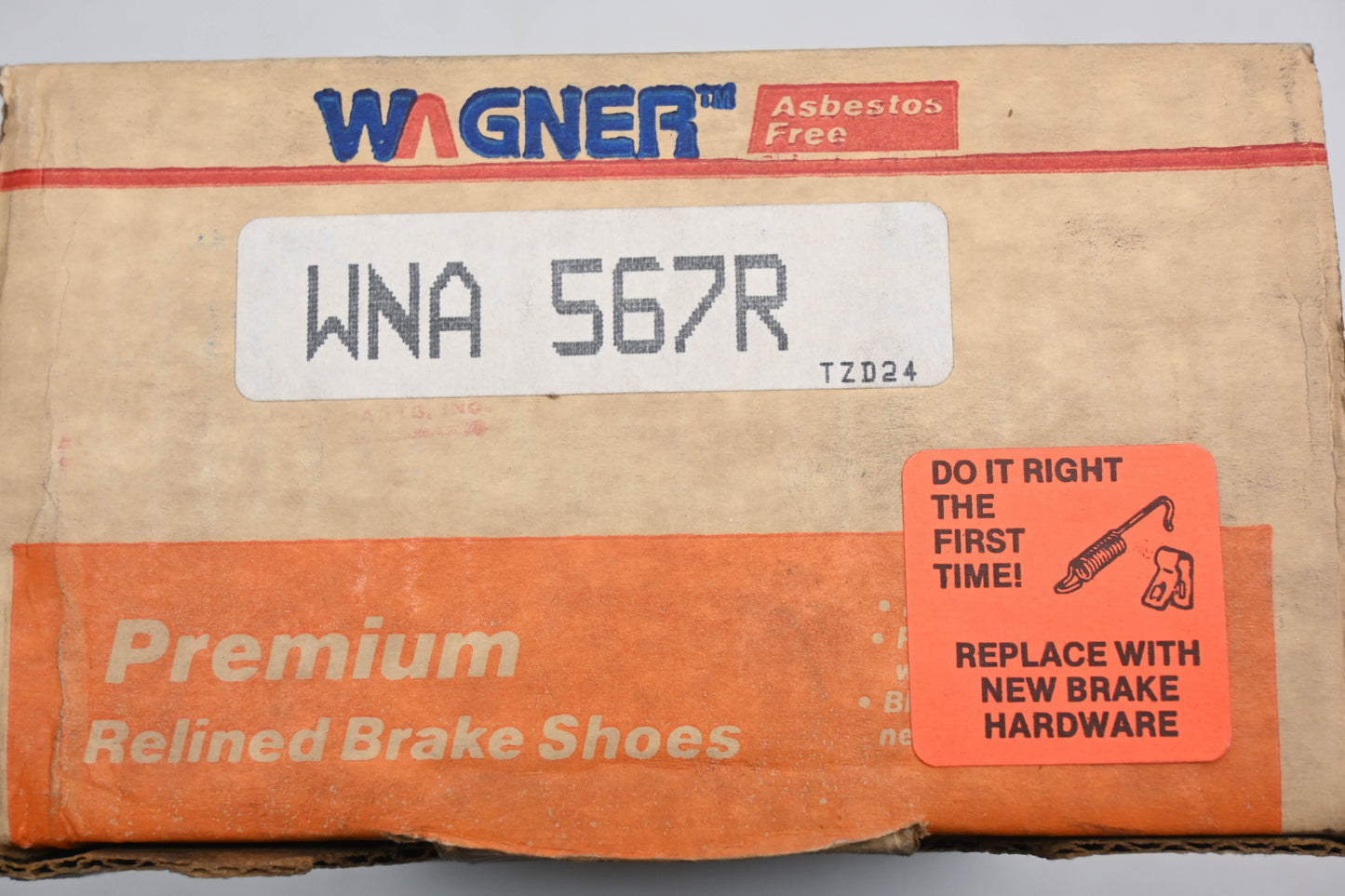 Wagner WNA567R Relined Brake Shoe Kit NOS