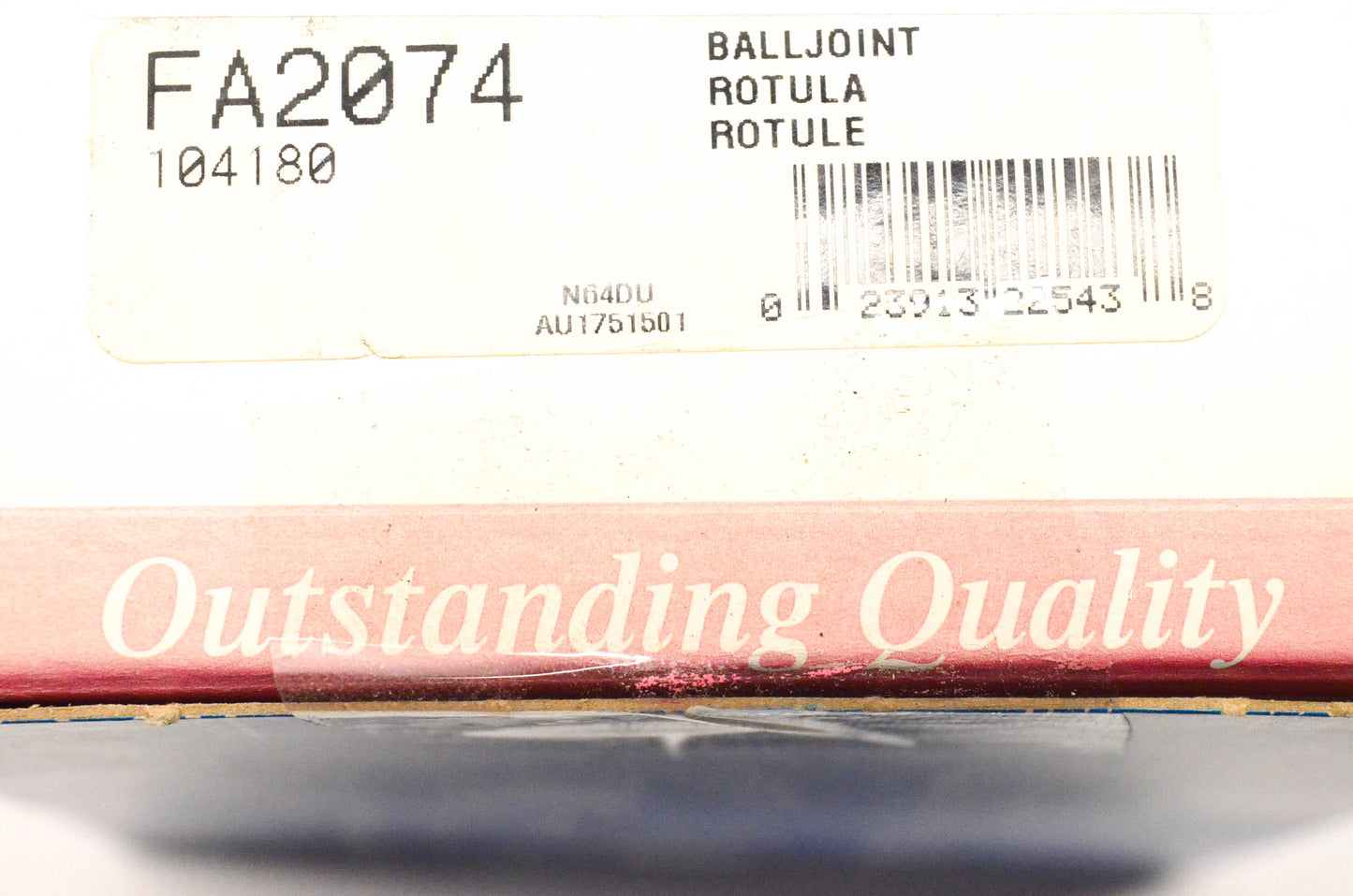 McQuay-Norris FA2074, 104180 Ball Joint Kit NOS