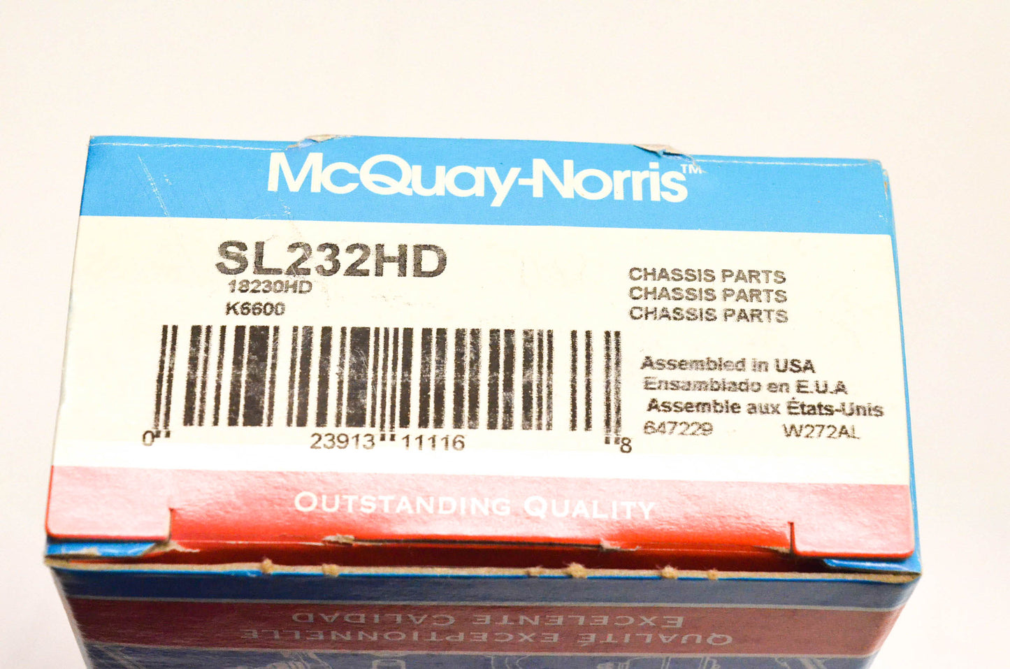 McQuay-Norris SL232HD, 18230HD, K6600 Chassis Parts Kit NOS