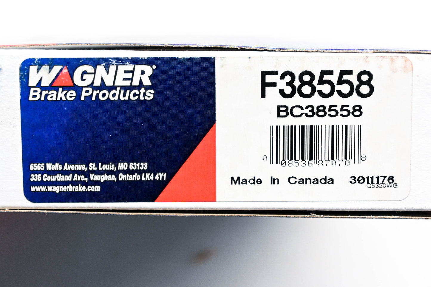 Wagner BC38558, F38558 Brake Cable NOS