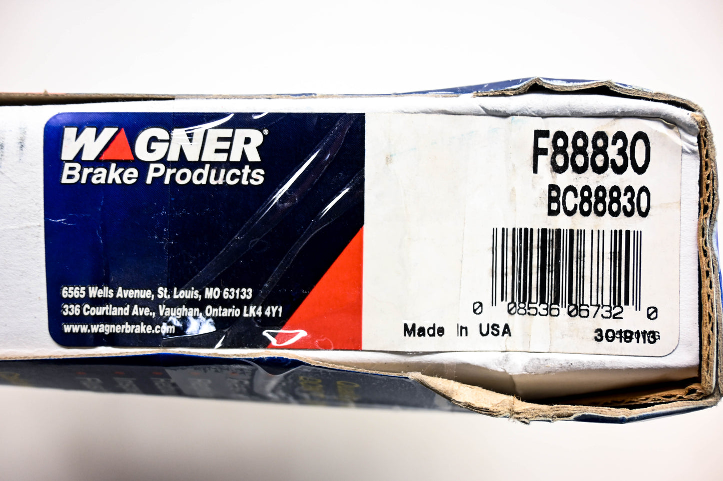 Wagner F88830, BC88830 Brake Cable Kit NOS