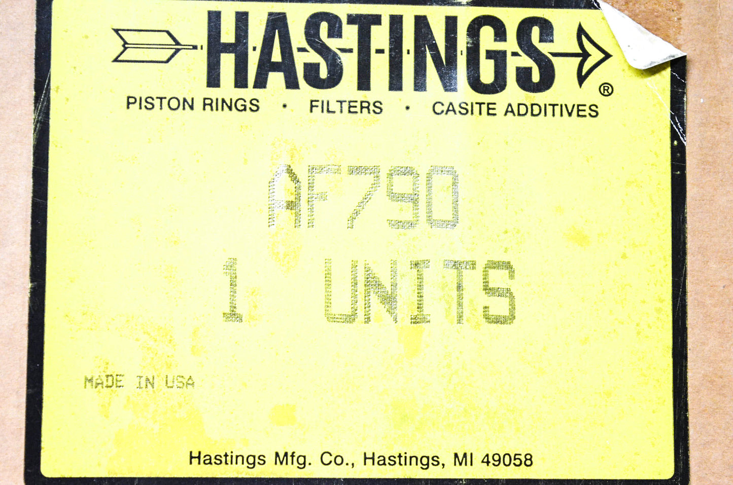 Hastings AF790 Air Filter NOS