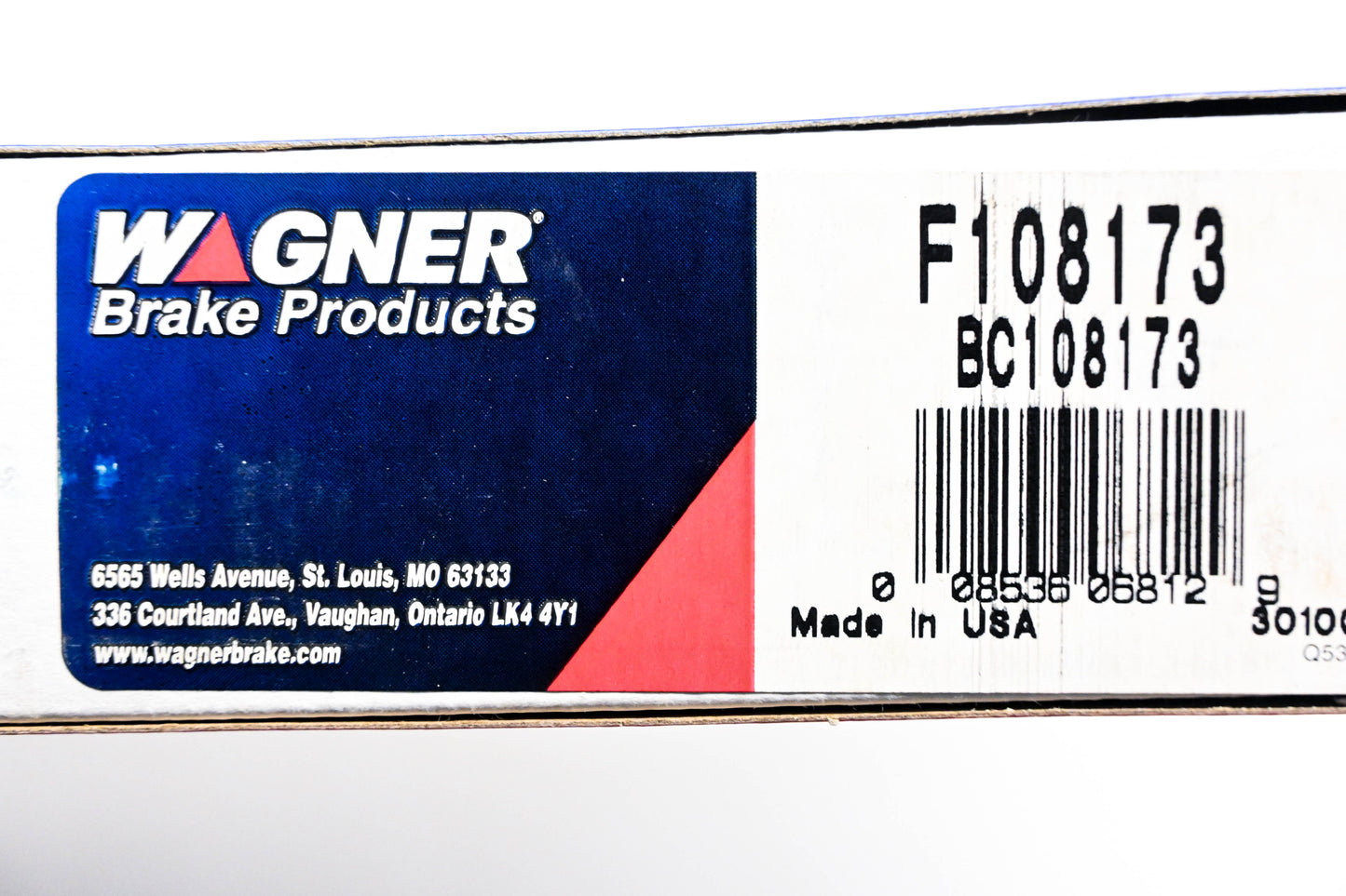Wagner F108173, BC108173 Parking Brake Cable Kit NOS