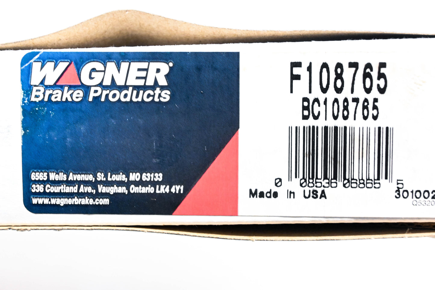 Wagner F108765, BC108765 Parking Brake Cable Assembly NOS