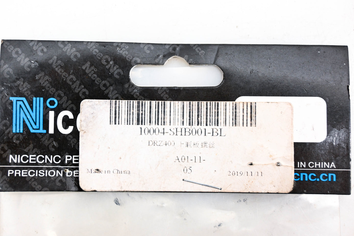 NiceCNC 10004-SHB001-BL Black Steering Stem Bolt Nut NOS