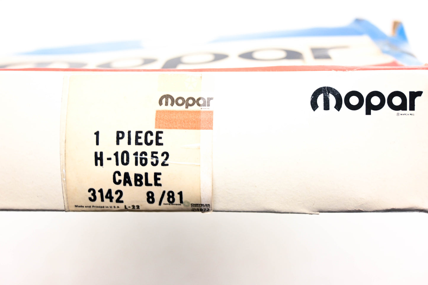 Mopar H-101652, H101652 Brake Cable NOS