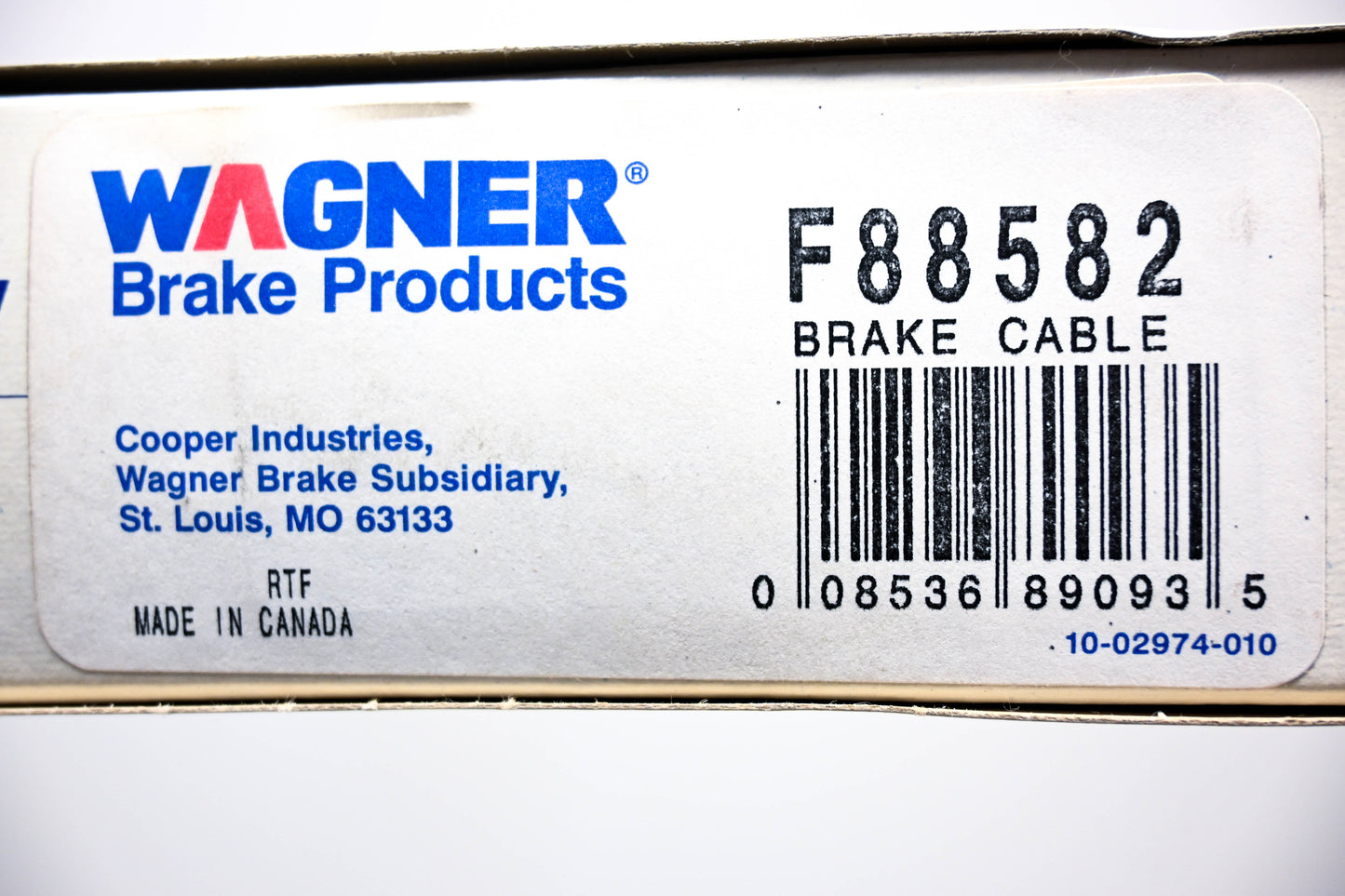Wagner F88582 Brake Cable Kit NOS