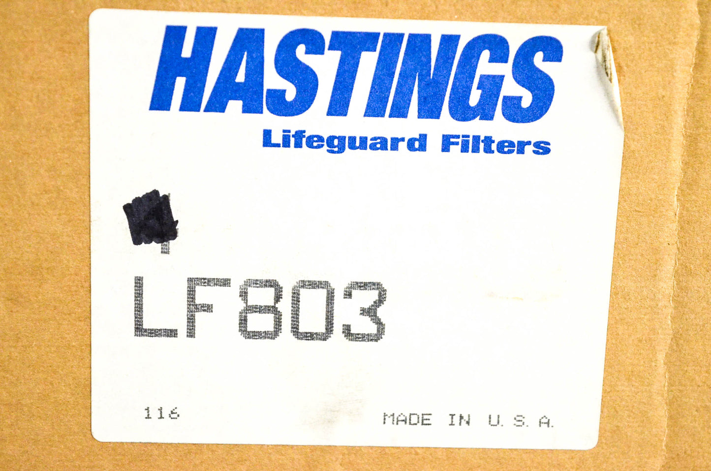 Hastings LF803 Air Filter NOS