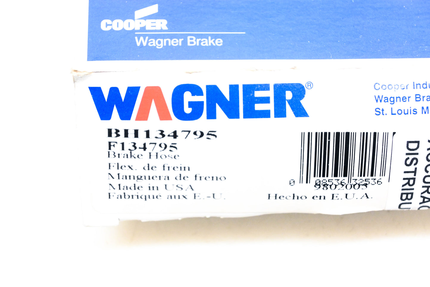 Wagner BH134795, F134795 Brake Hose NOS