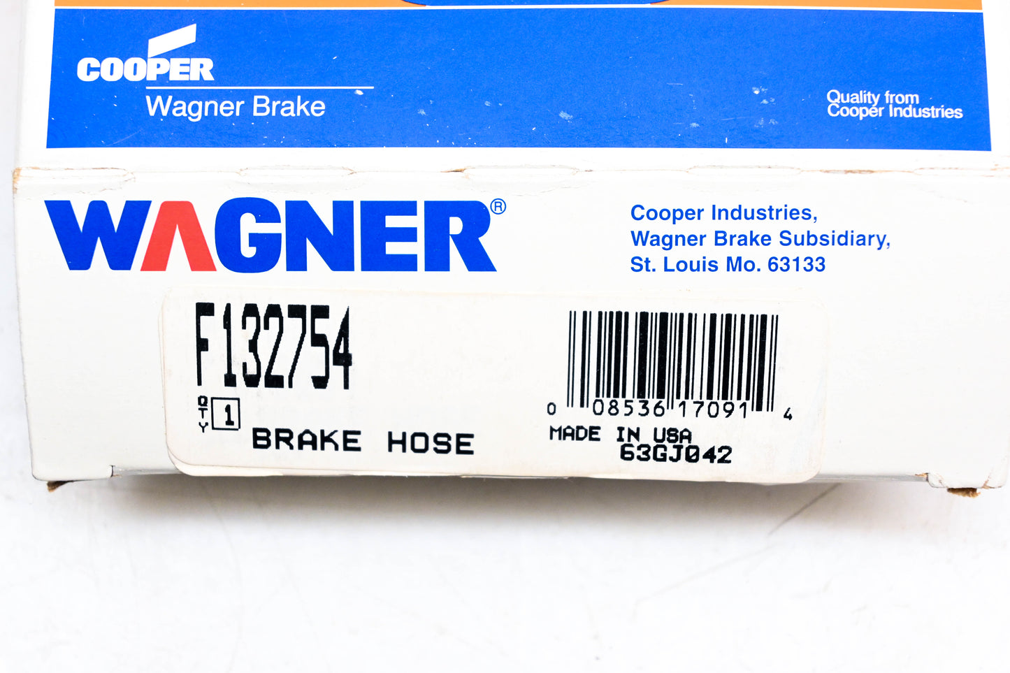 Wagner F132754 Brake Hose NOS