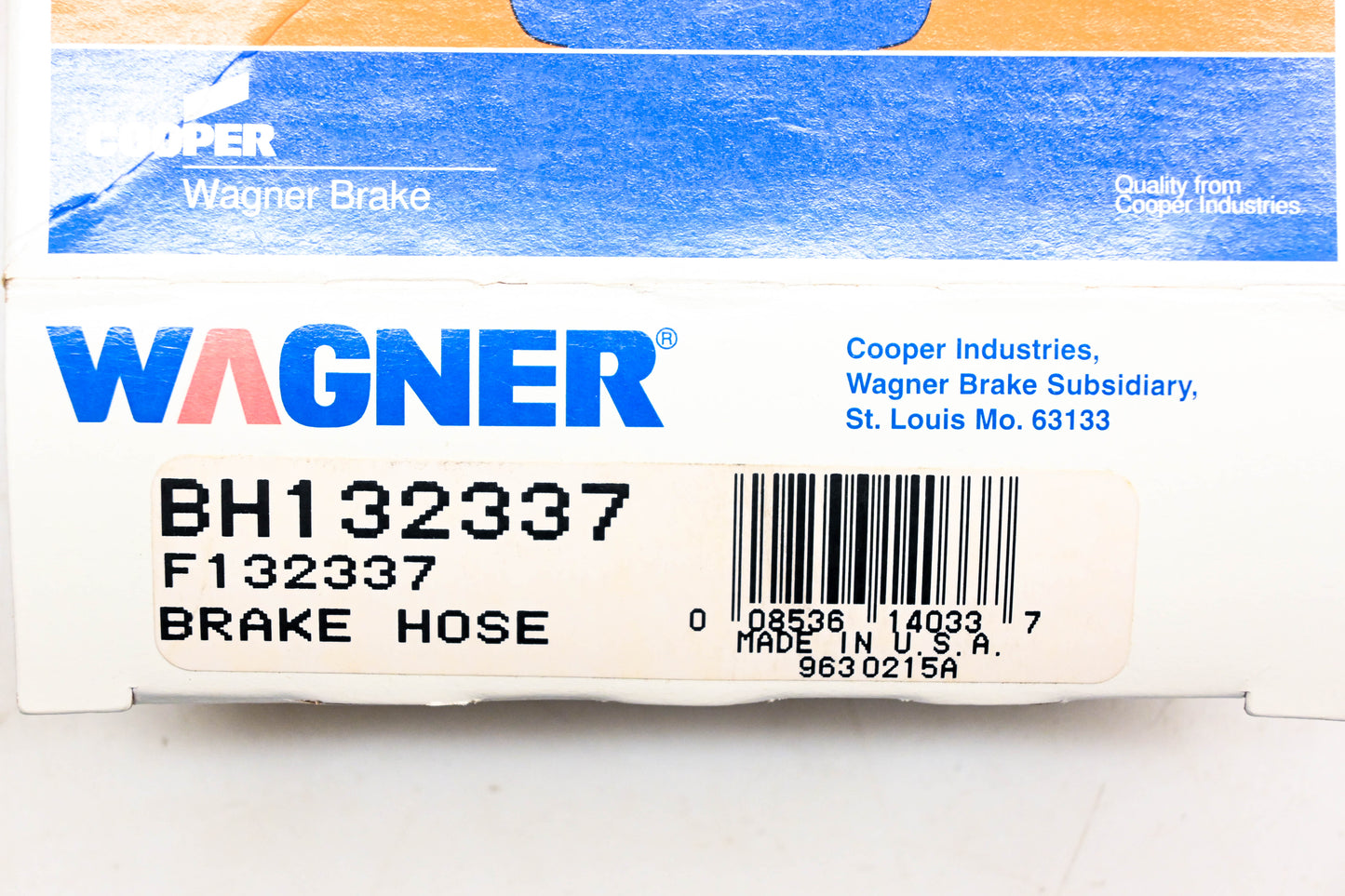 Wagner BH132337, F132337 Brake Hose NOS