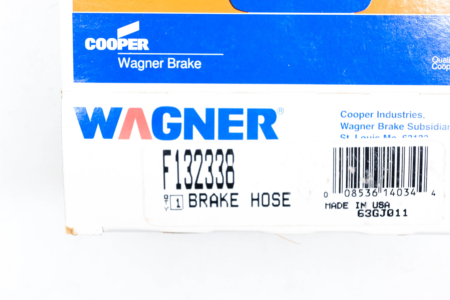 Wagner F132338 Brake Hose NOS