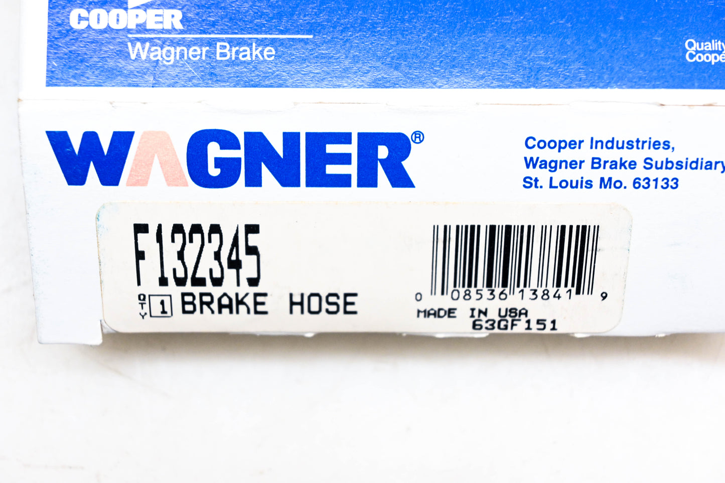 Wagner F132345 Brake Hose NOS