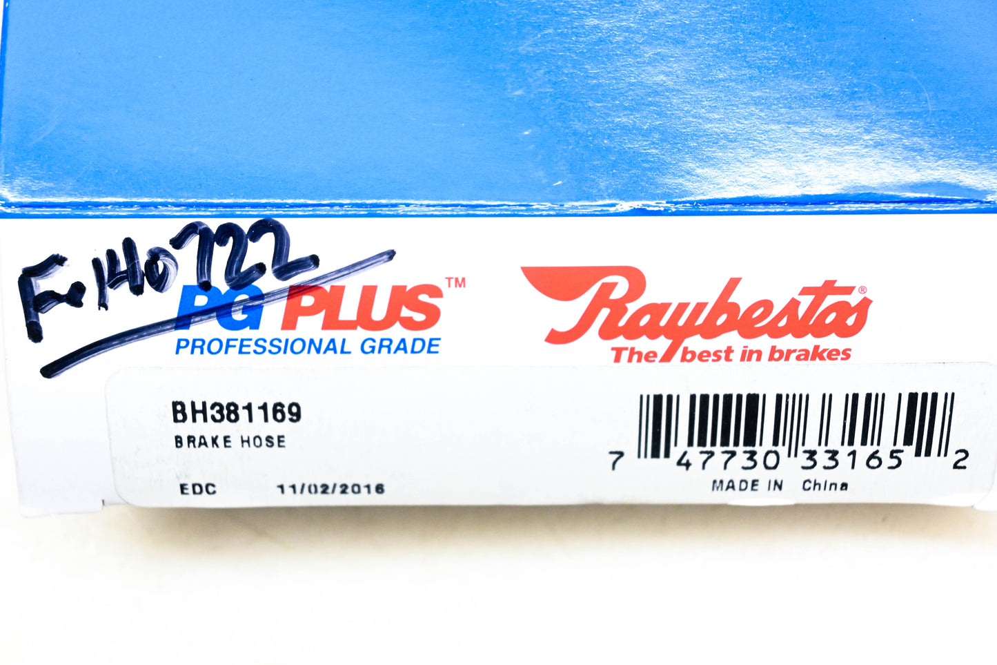 Raybestos BH381169, F140722 Brake Hose NOS