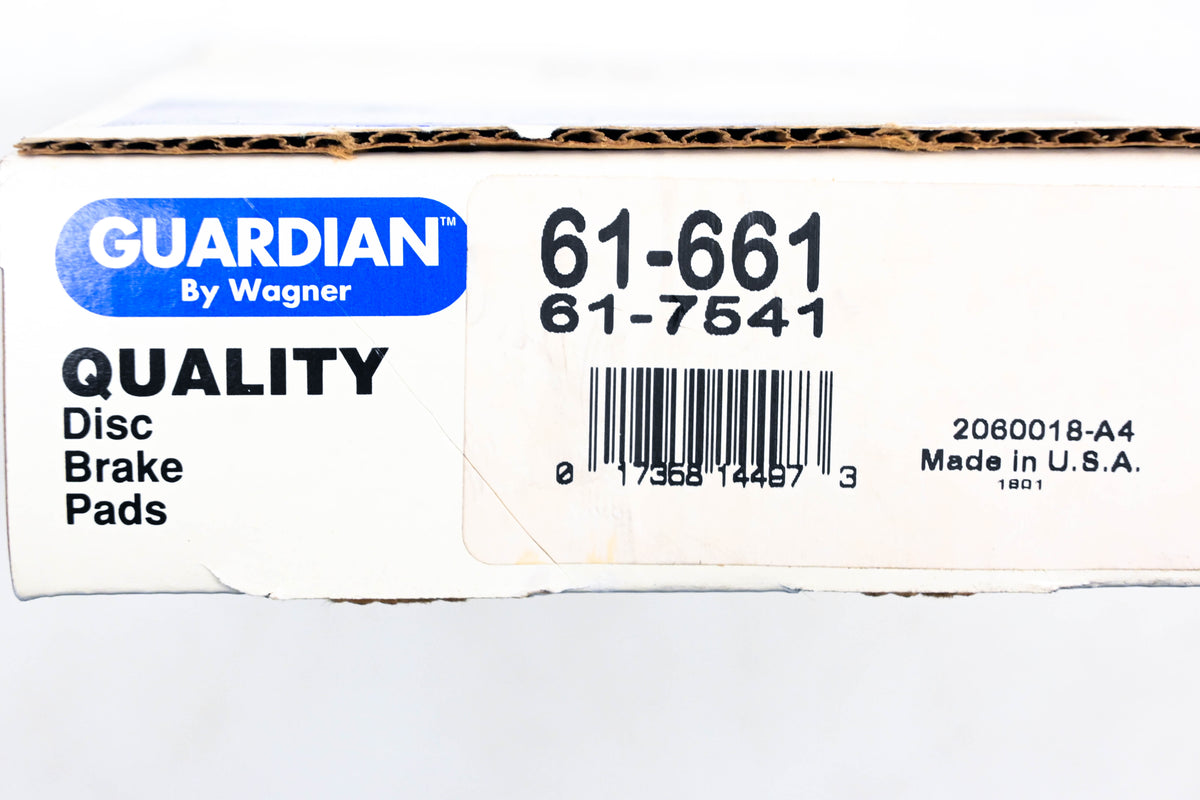 Wagner 61-661, 61-7541 Guardian Disc Brake Pad Kit NOS