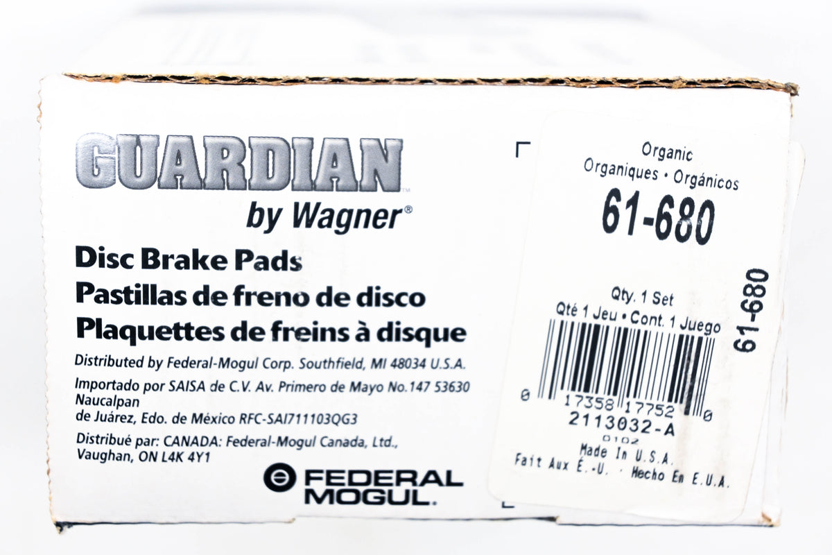 Wagner 61-680 Guardian Disc Brake Pad Kit NOS