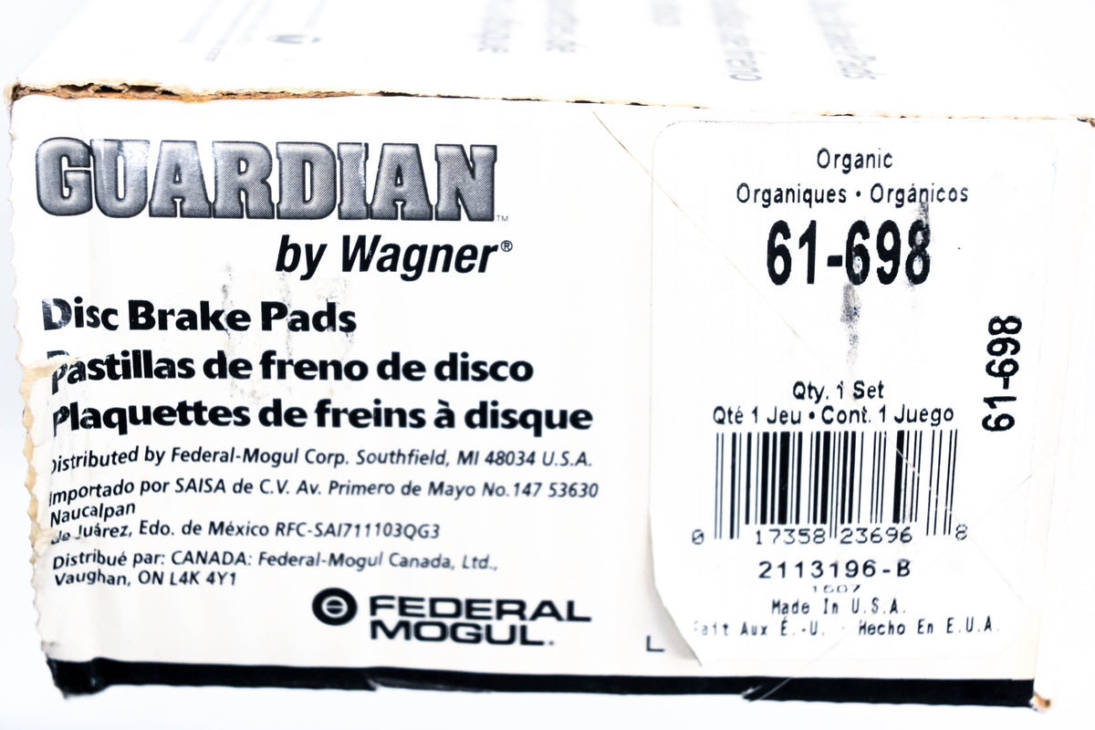 Wagner 61-698 Guardian Disc Brake Pad Kit NOS