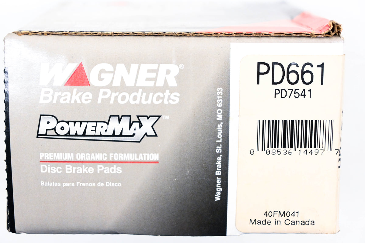 Wagner PD661, PD7541 PowerMax Disc Brake Pad Kit NOS