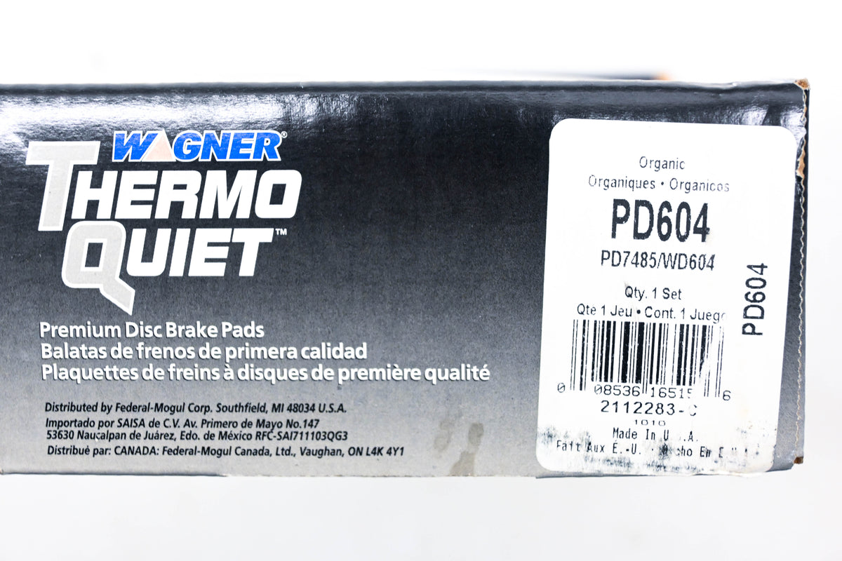 Wagner PD604, PD7485, WD604 Thermo Quiet Disc Brake Pad Kit NOS
