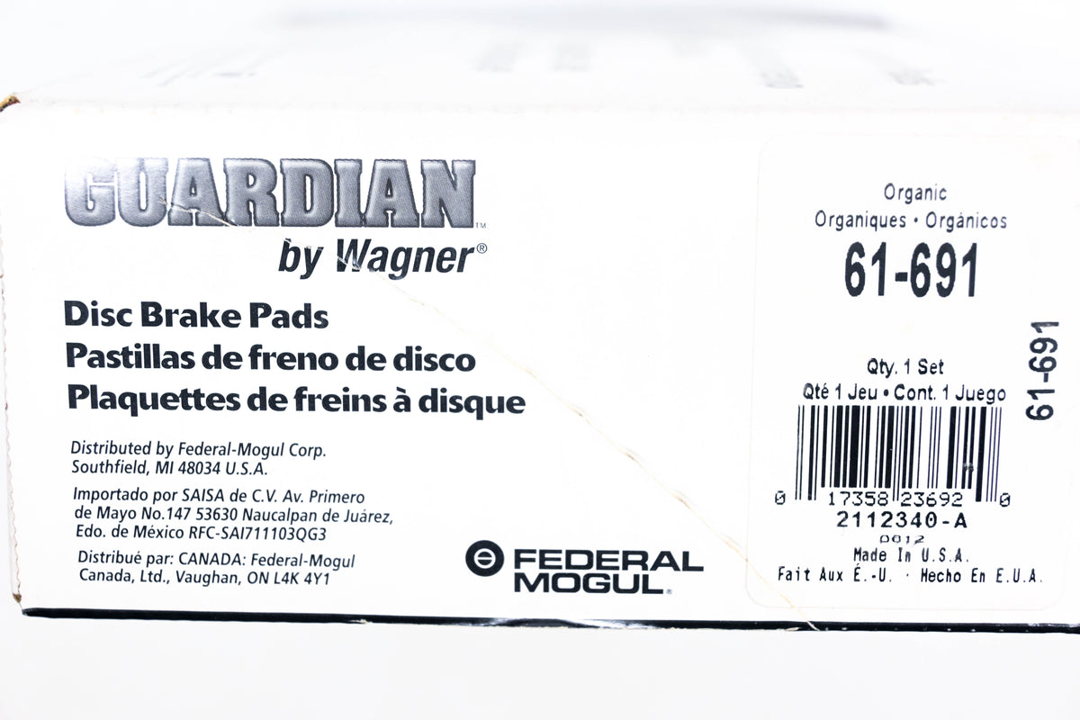 Wagner 61-691 Guardian Disc Brake Pad Kit NOS
