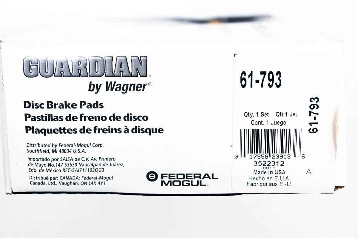 Wagner 61-793 Guardian Disc Brake Pad Kit NOS