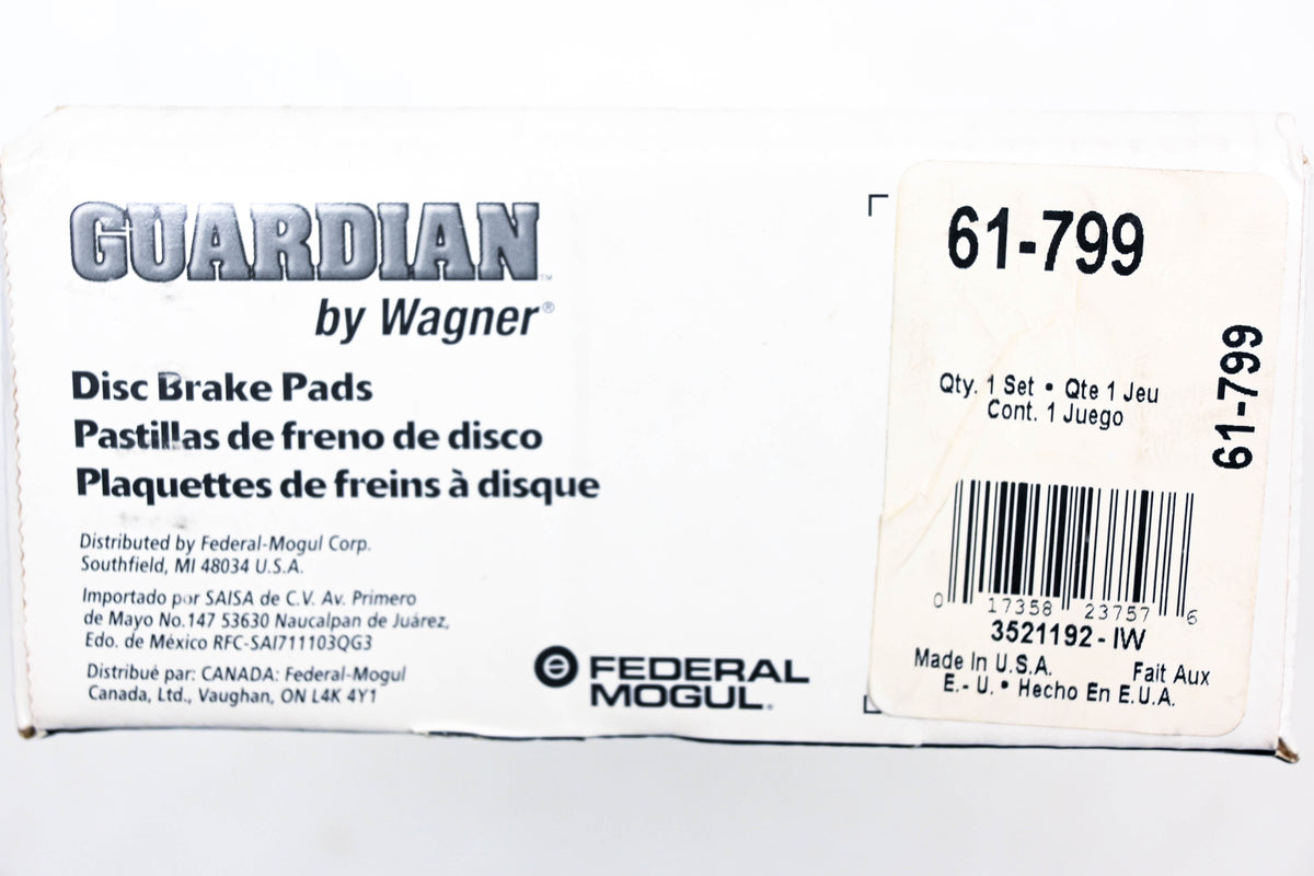 Wagner 61-799 Guardian Disc Brake Pad Kit NOS