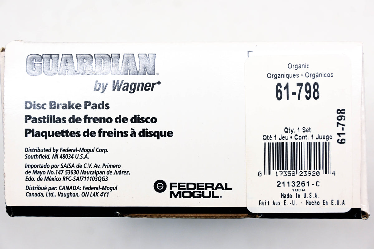 Wagner 61-798 Guardian Disc Brake Pad Kit NOS