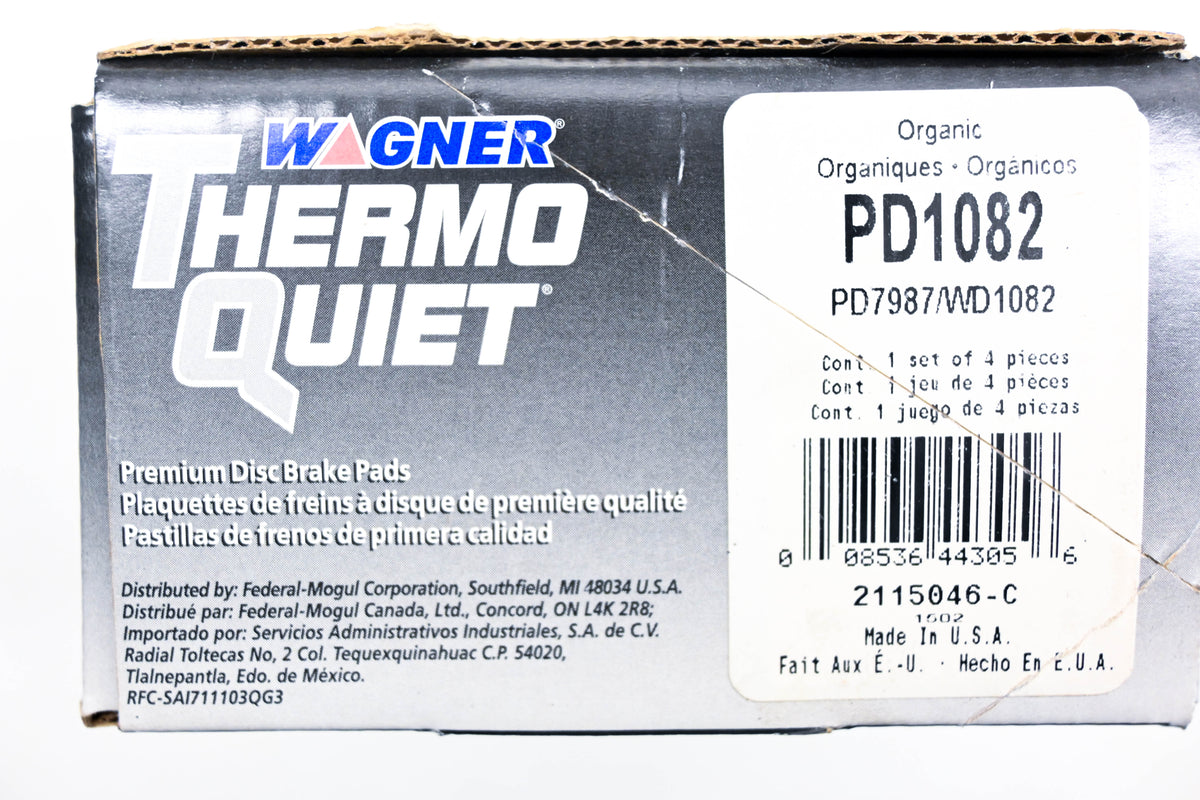 Wagner PD1082 Thermo Quiet Disc Brake Pad Kit NOS