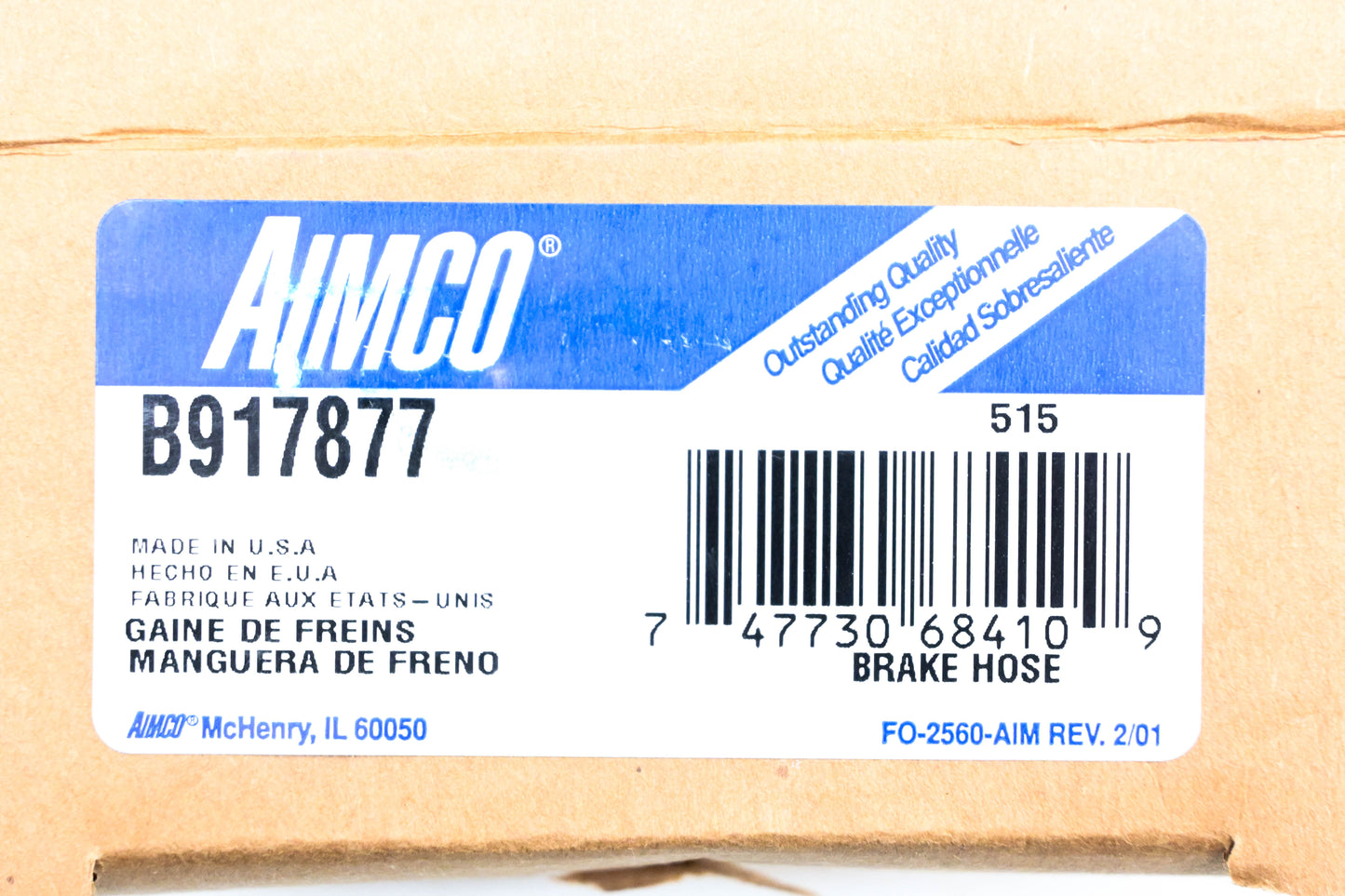 Aimco B917877 Brake Hose NOS