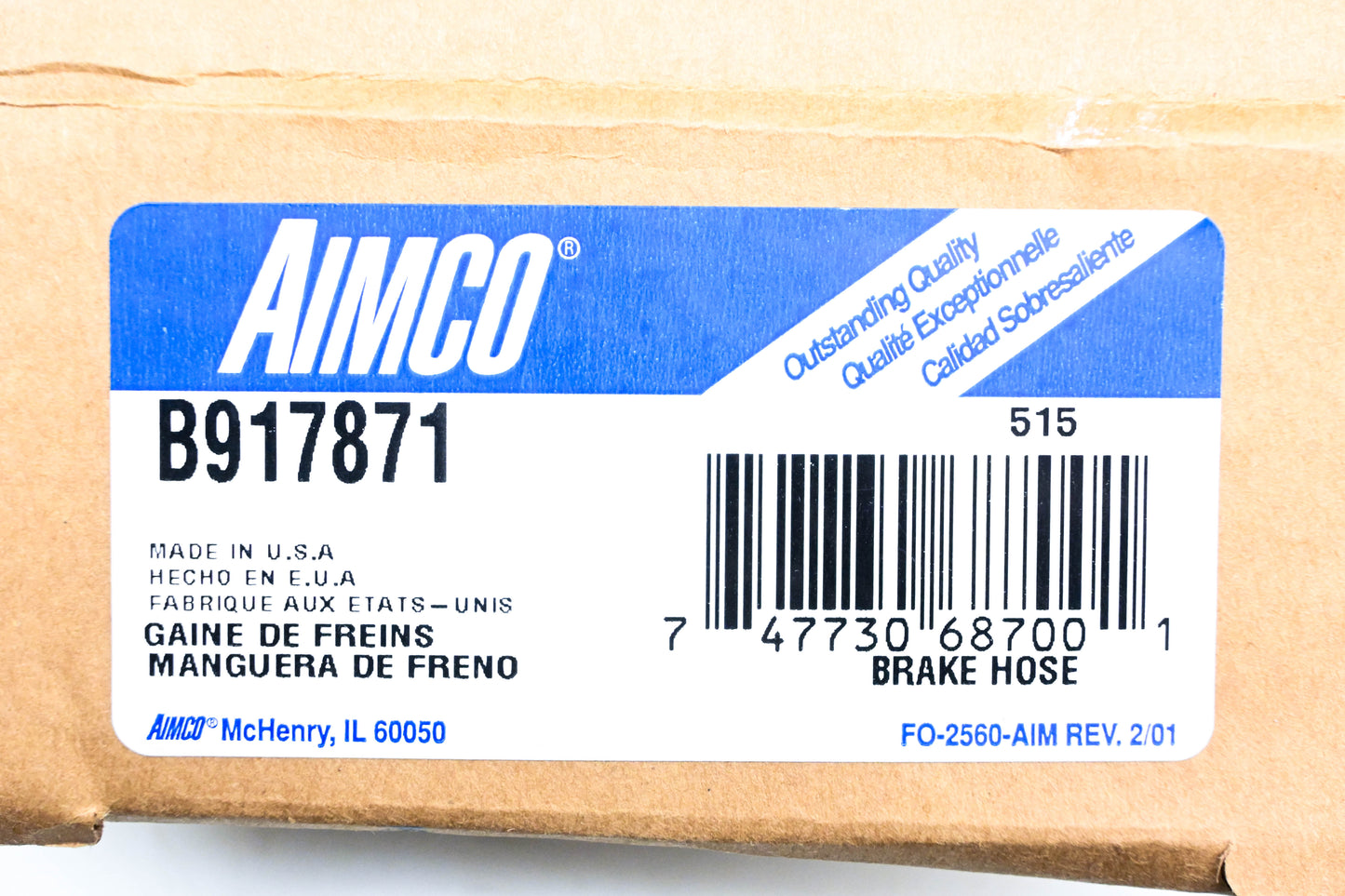Aimco B917871 Brake Hose NOS