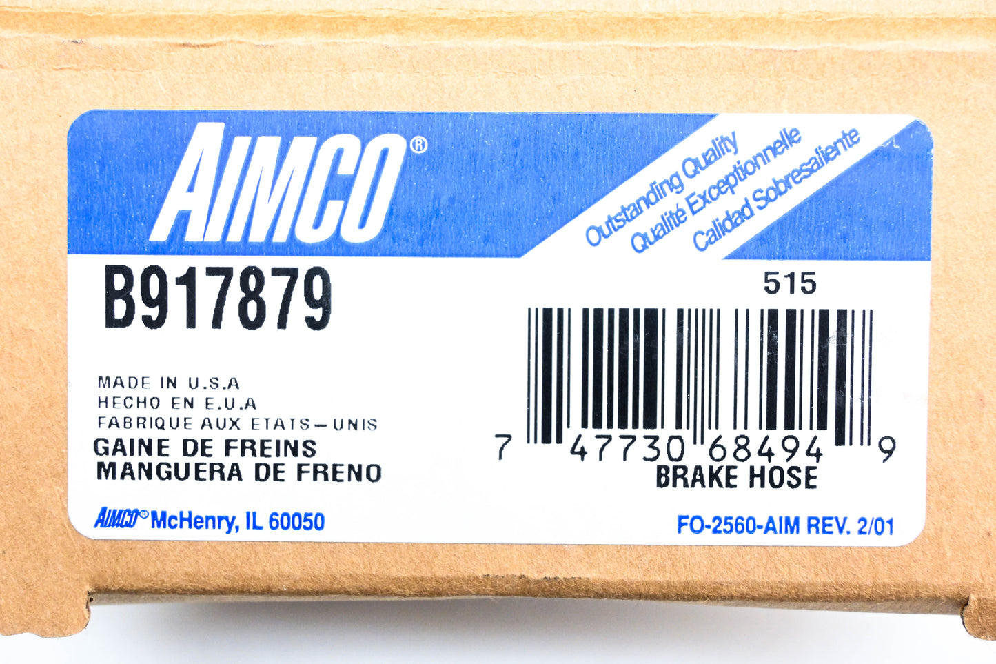 Aimco B917879 Brake Hose NOS