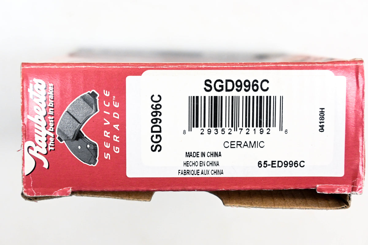 Raybestos SGD996C Ceramic Disc Brake Pad Kit NOS