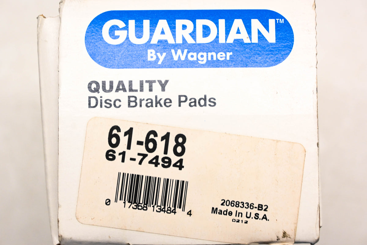 Wagner 61-618, 61-7494 Guardian Disc Brake Pad Kit NOS