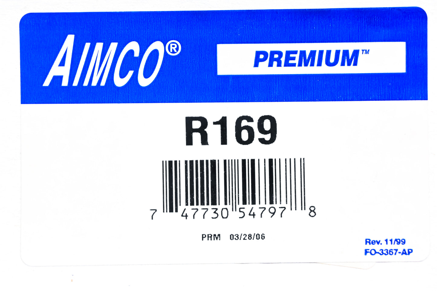Aimco R169 Brake Shoe Kit NOS