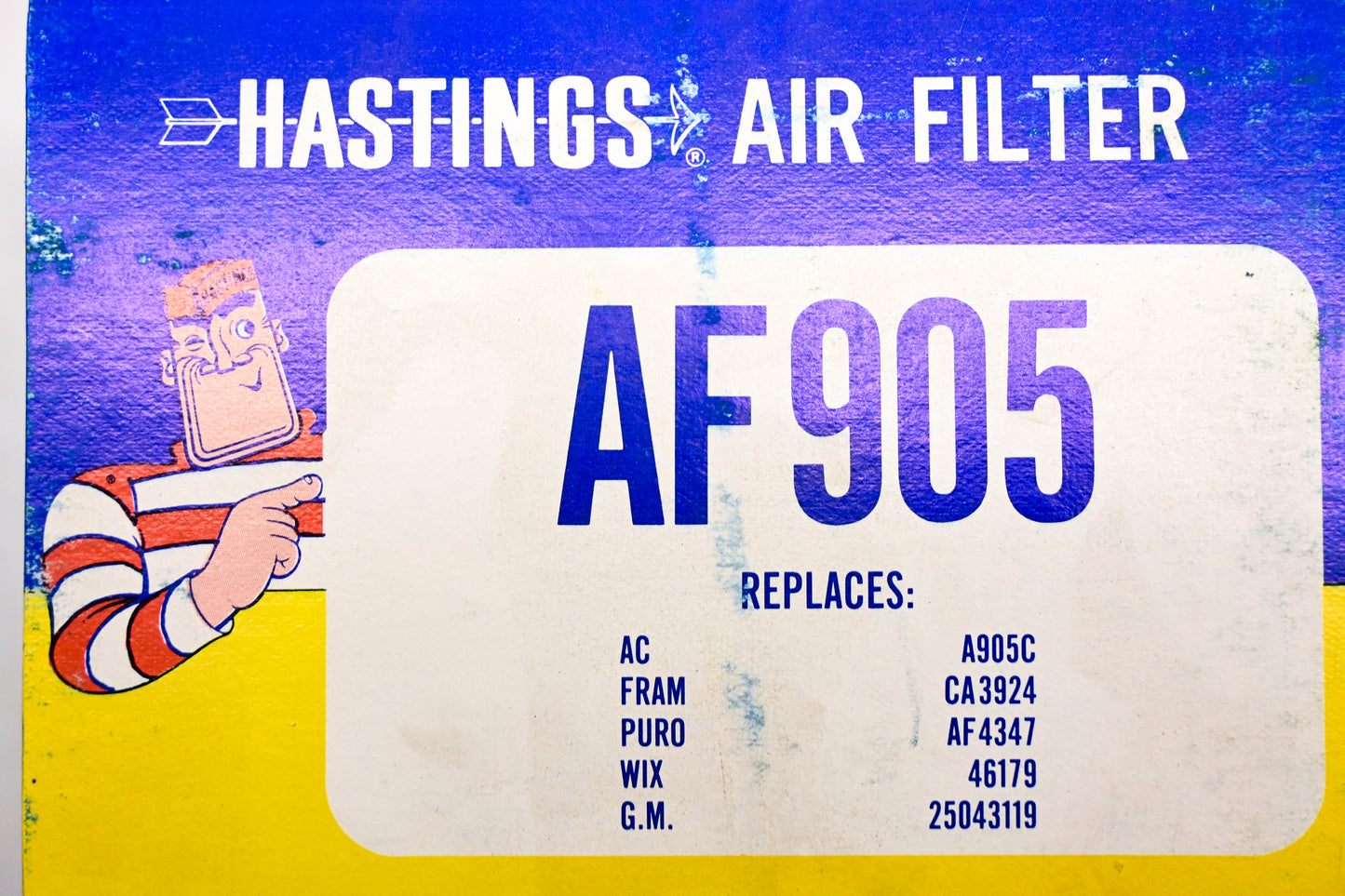 Hastings AF905 Air Filter NOS