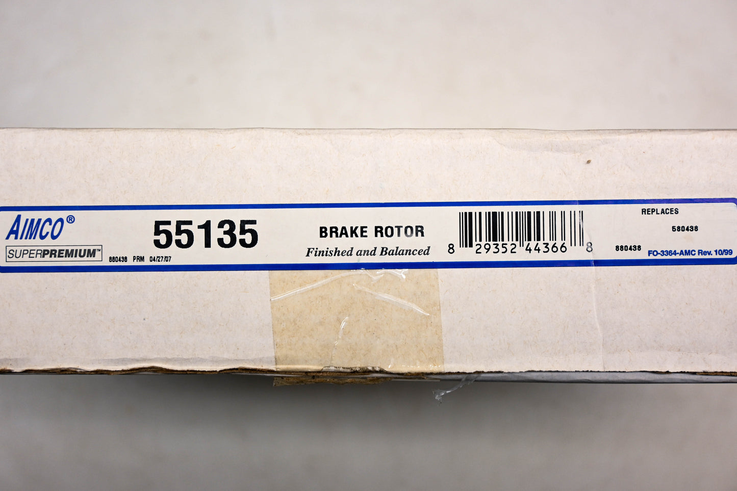 Aimco 55135, 580436, 880436 Brake Rotor NOS
