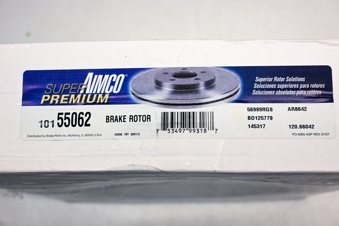 Aimco 10155062, 56999RGS, BD125779 Brake Rotor NOS