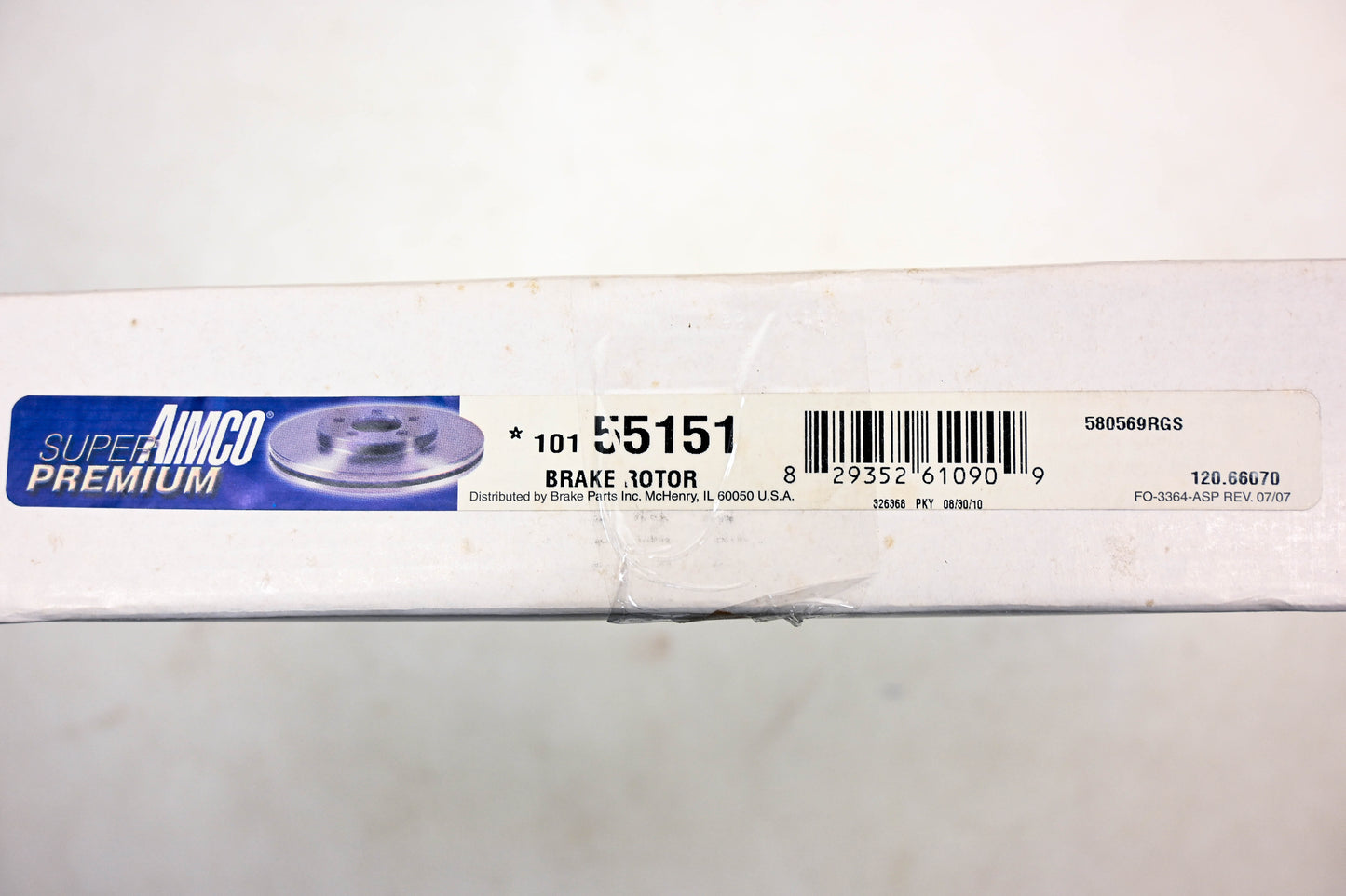 Aimco 10155151, 580569RGS Brake Rotor NOS
