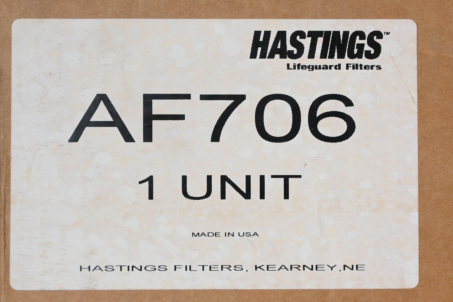 Hastings AF706 Air Filter NOS