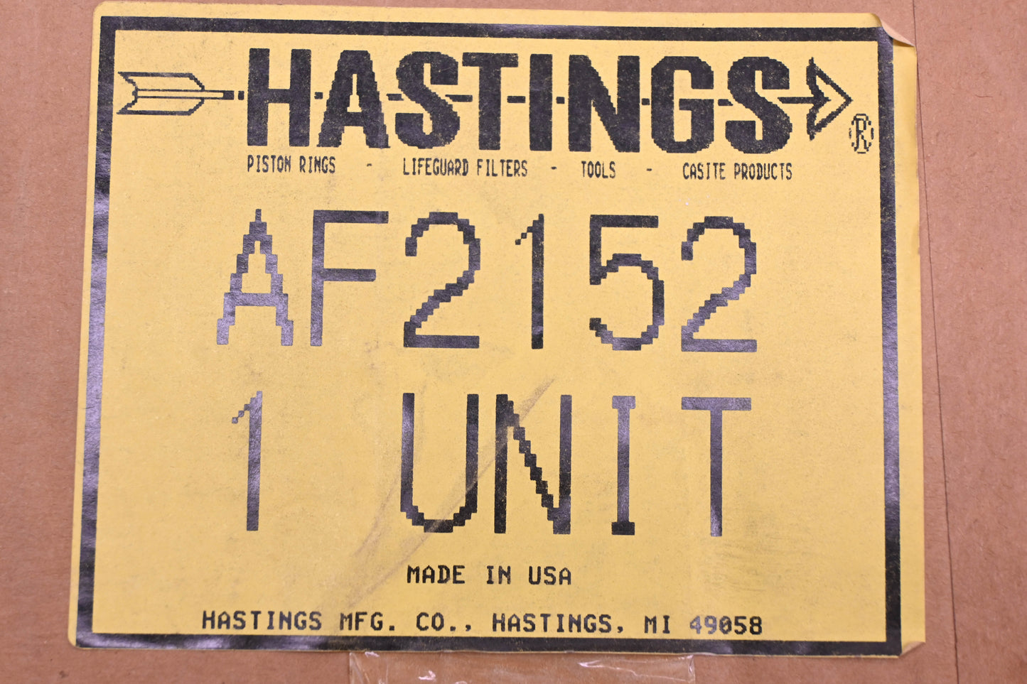 Hastings AF2152 Air Filter NOS