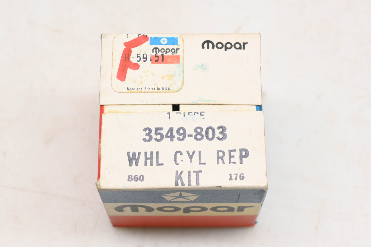 Mopar 3549-803 Wheel Cylinder Repair Kit NOS