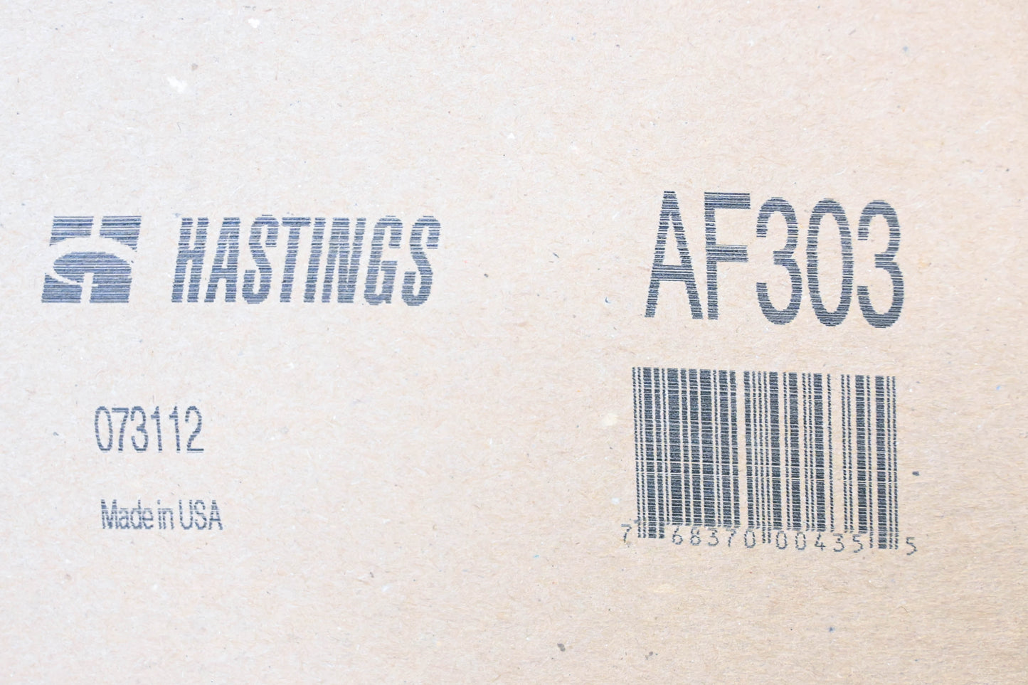 Hastings AF303 Air Filter NOS