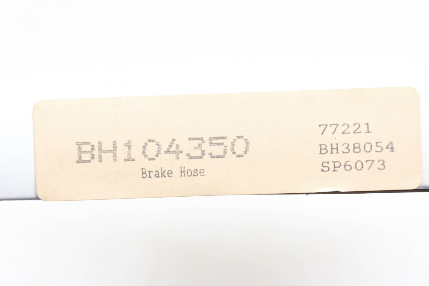 Aftermarket BH104350, 77221, BH38054 Brake Hose NOS